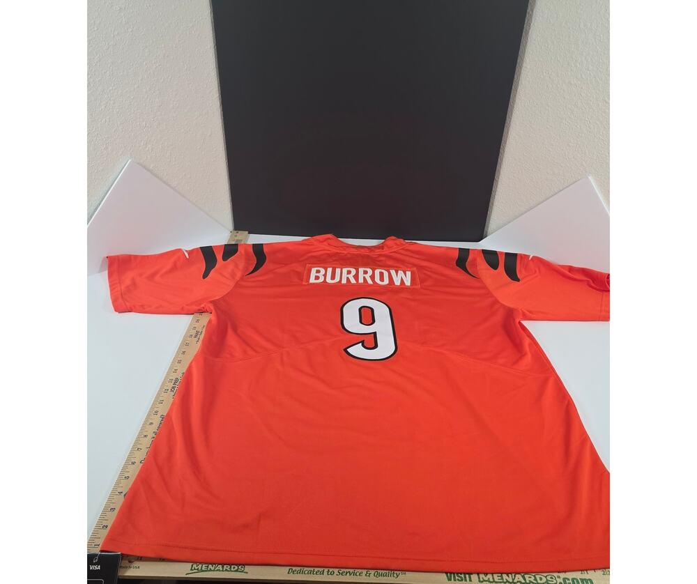 Nike Joe Burrow #9 Cincinnati Bengals Orange NFL On Field Jersey Men’s XL NWT